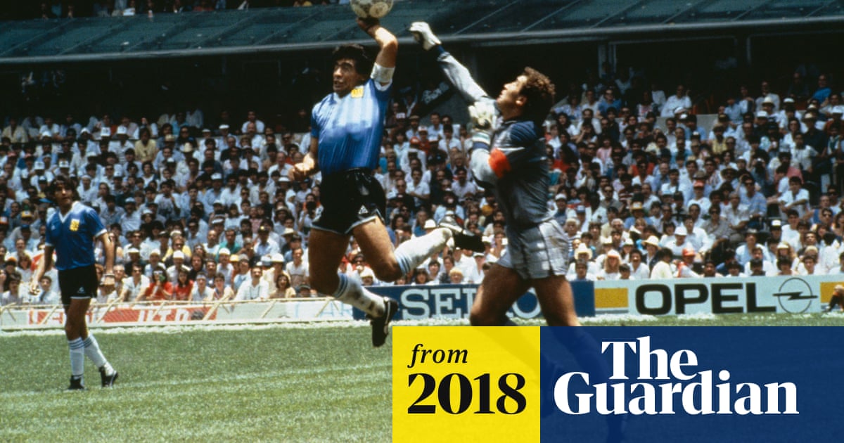 diego maradona hand of god wc 1986 print