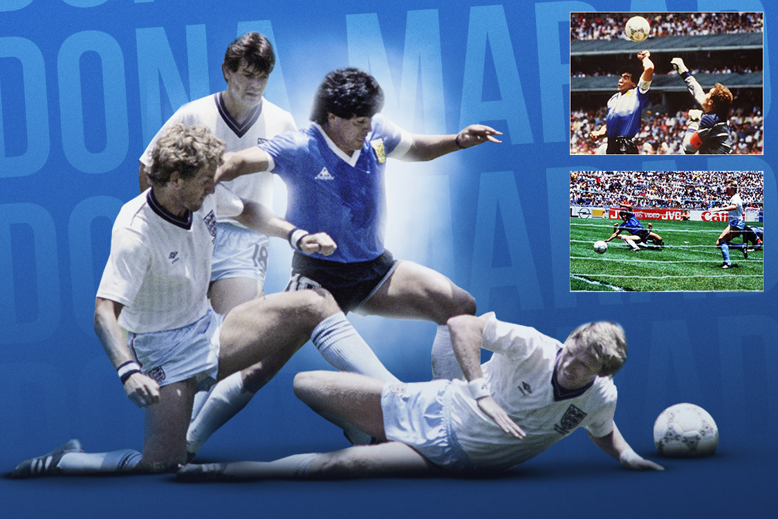 diego maradona hand of god wc 1986 print 0066