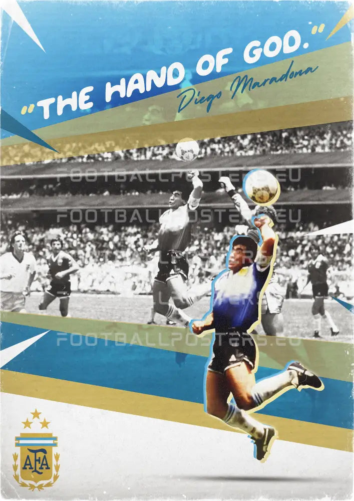 diego maradona hand of god wc 1986 print 0011