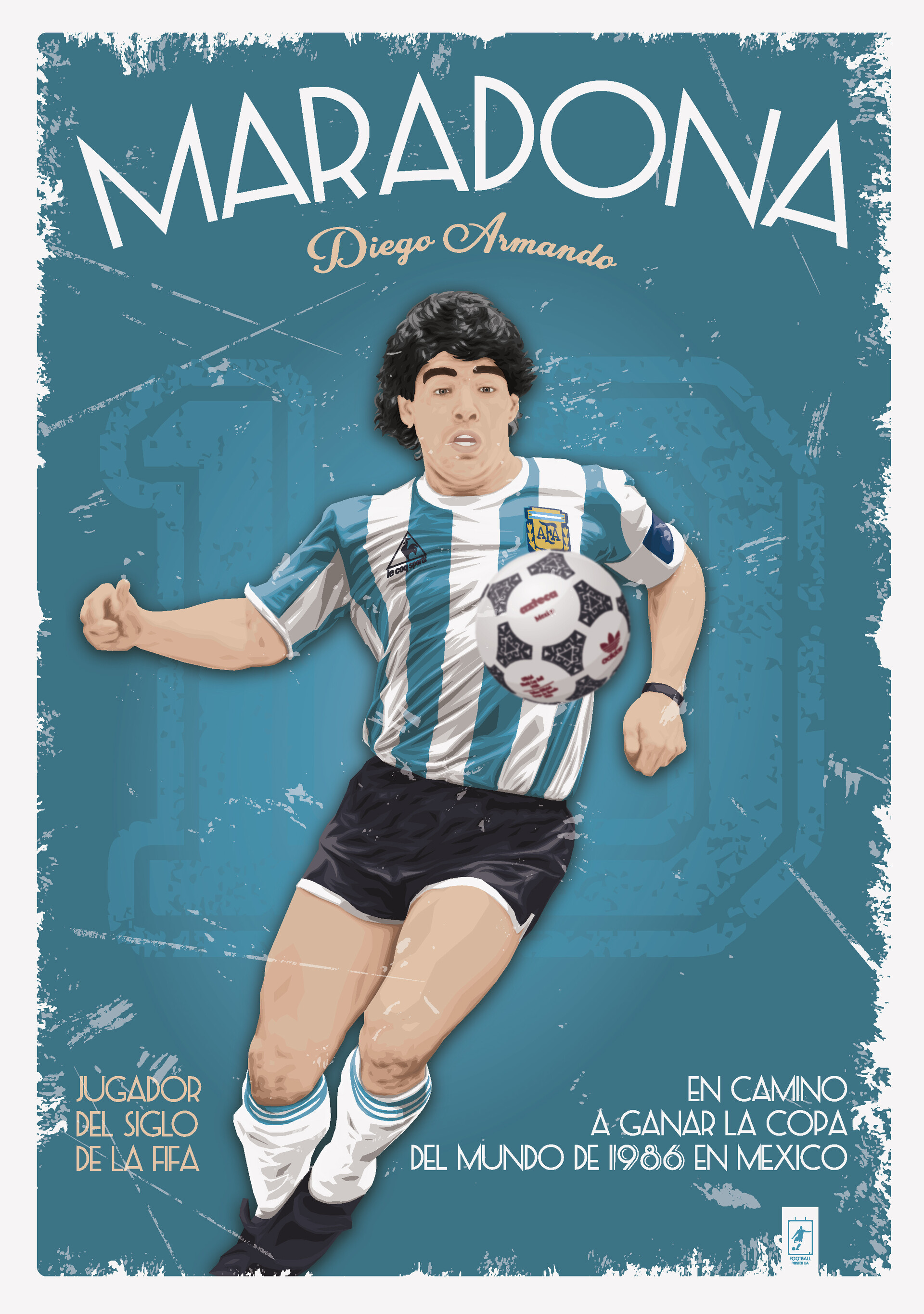 diego maradona hand of god wc 1986 print 0017