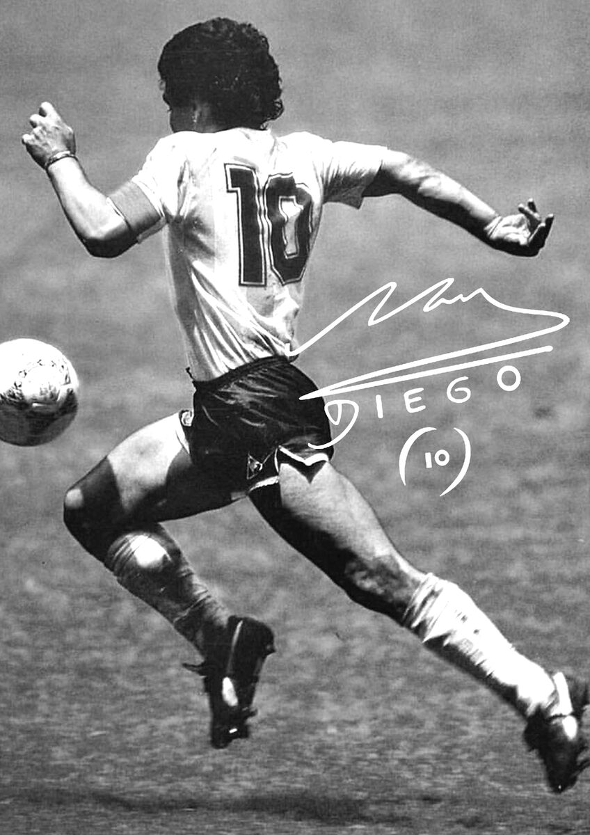 diego maradona hand of god wc 1986 print 0023