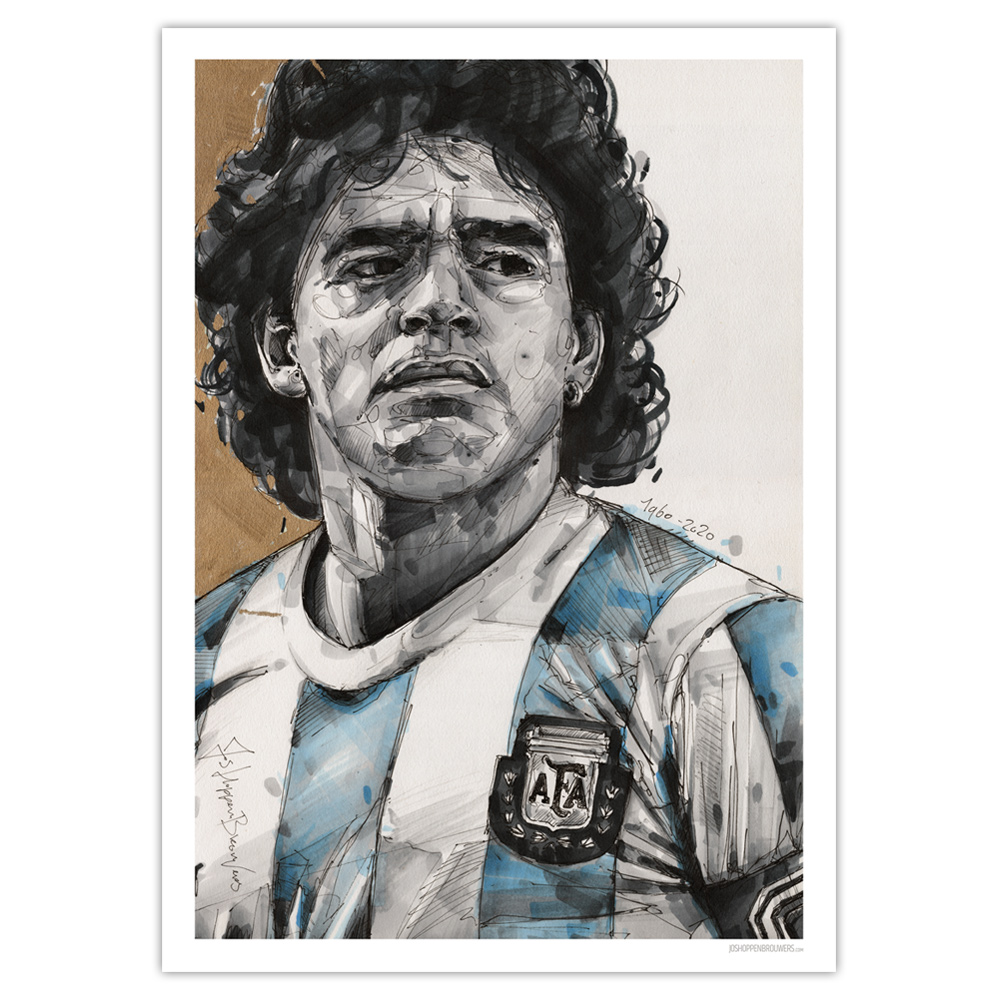 diego maradona hand of god wc 1986 print 0028