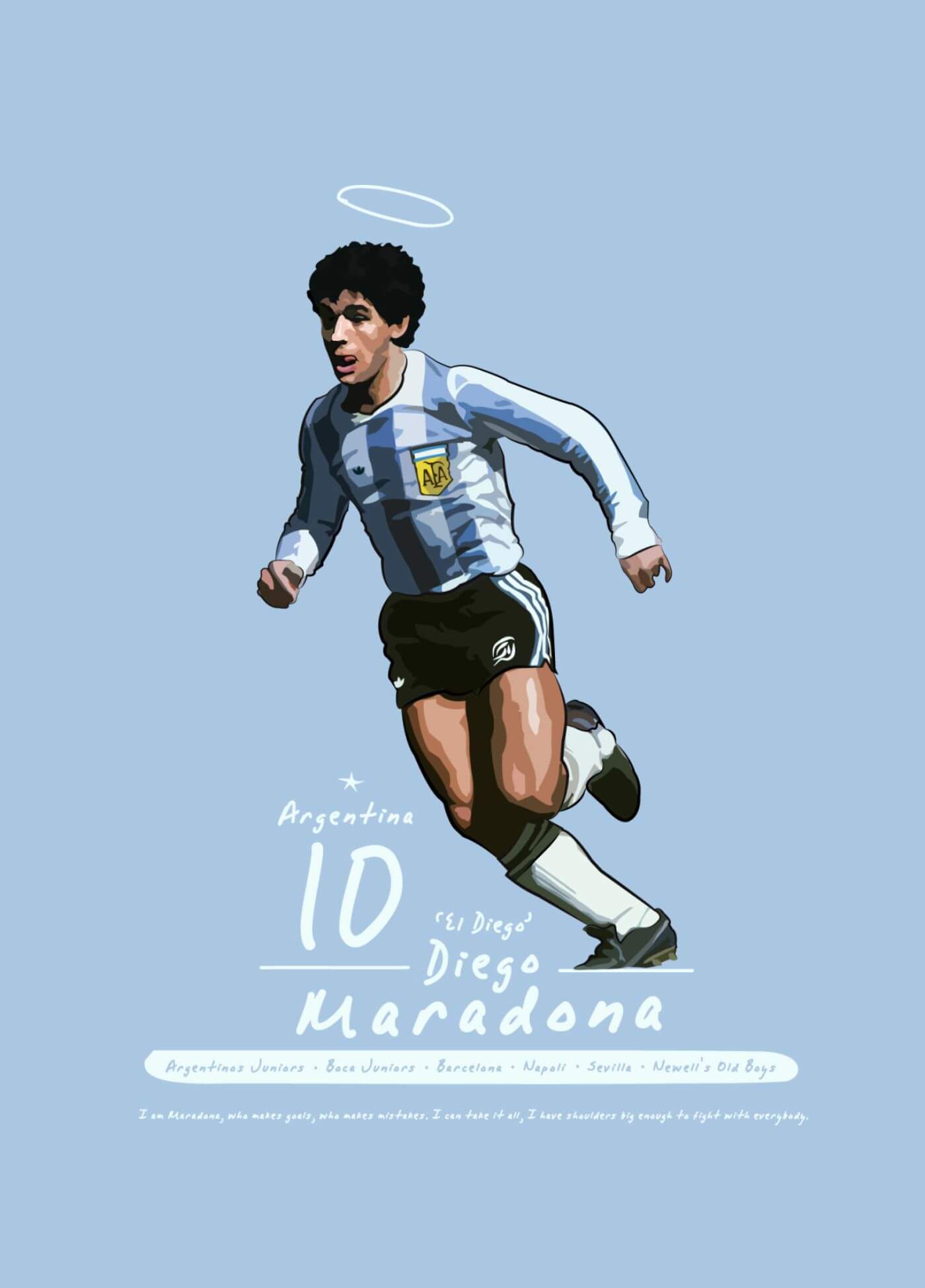 diego maradona hand of god wc 1986 print 0030