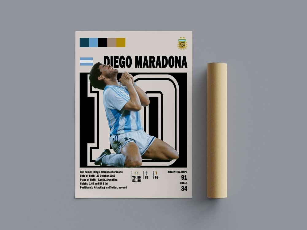 diego maradona hand of god wc 1986 print 0039