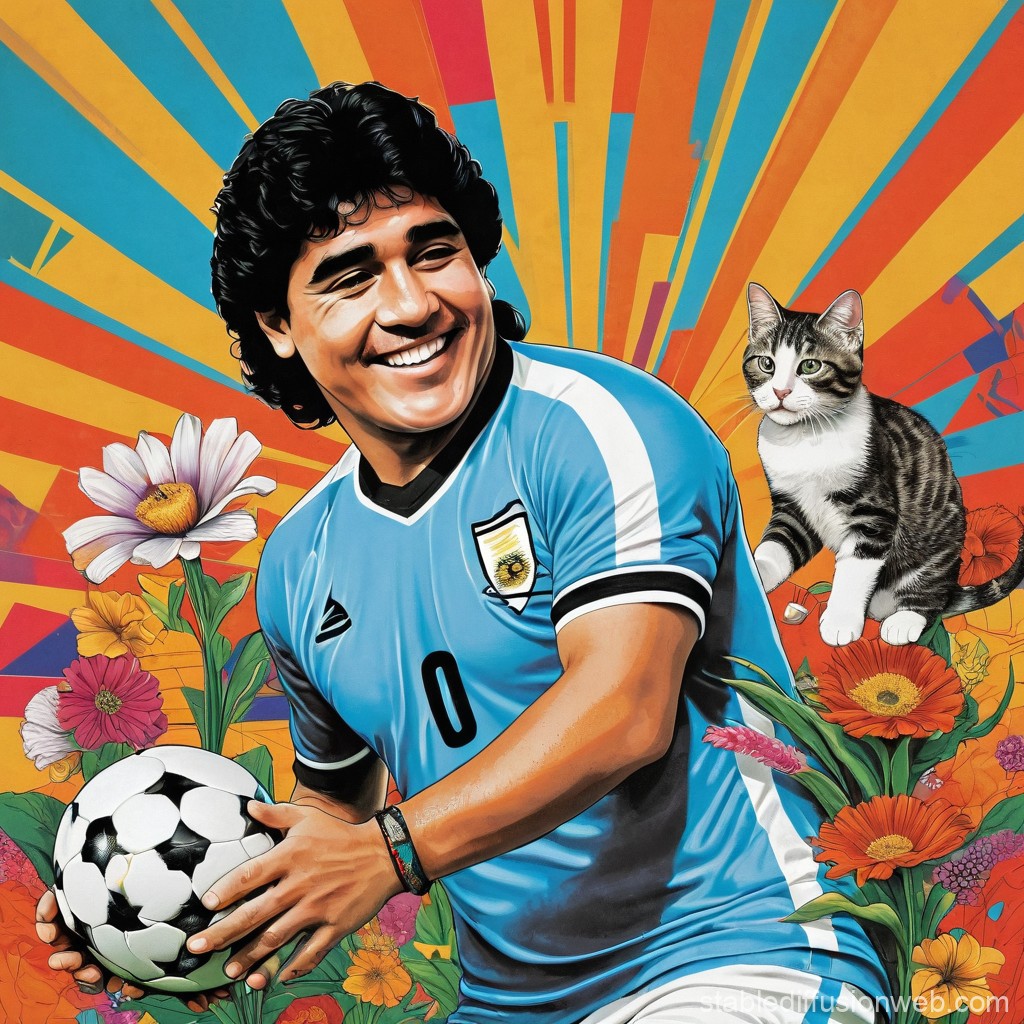 diego maradona hand of god wc 1986 print 0048