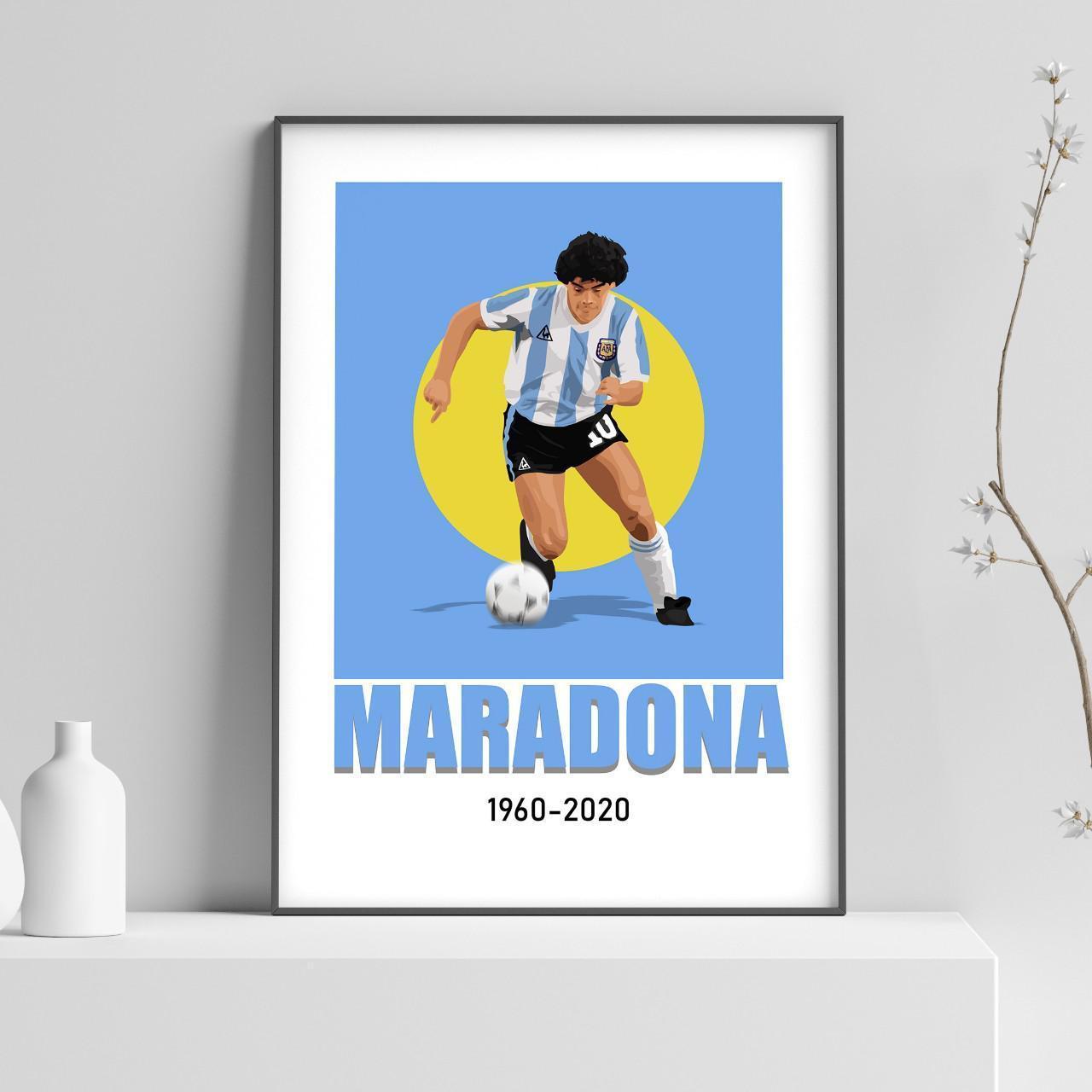diego maradona hand of god wc 1986 print 0053