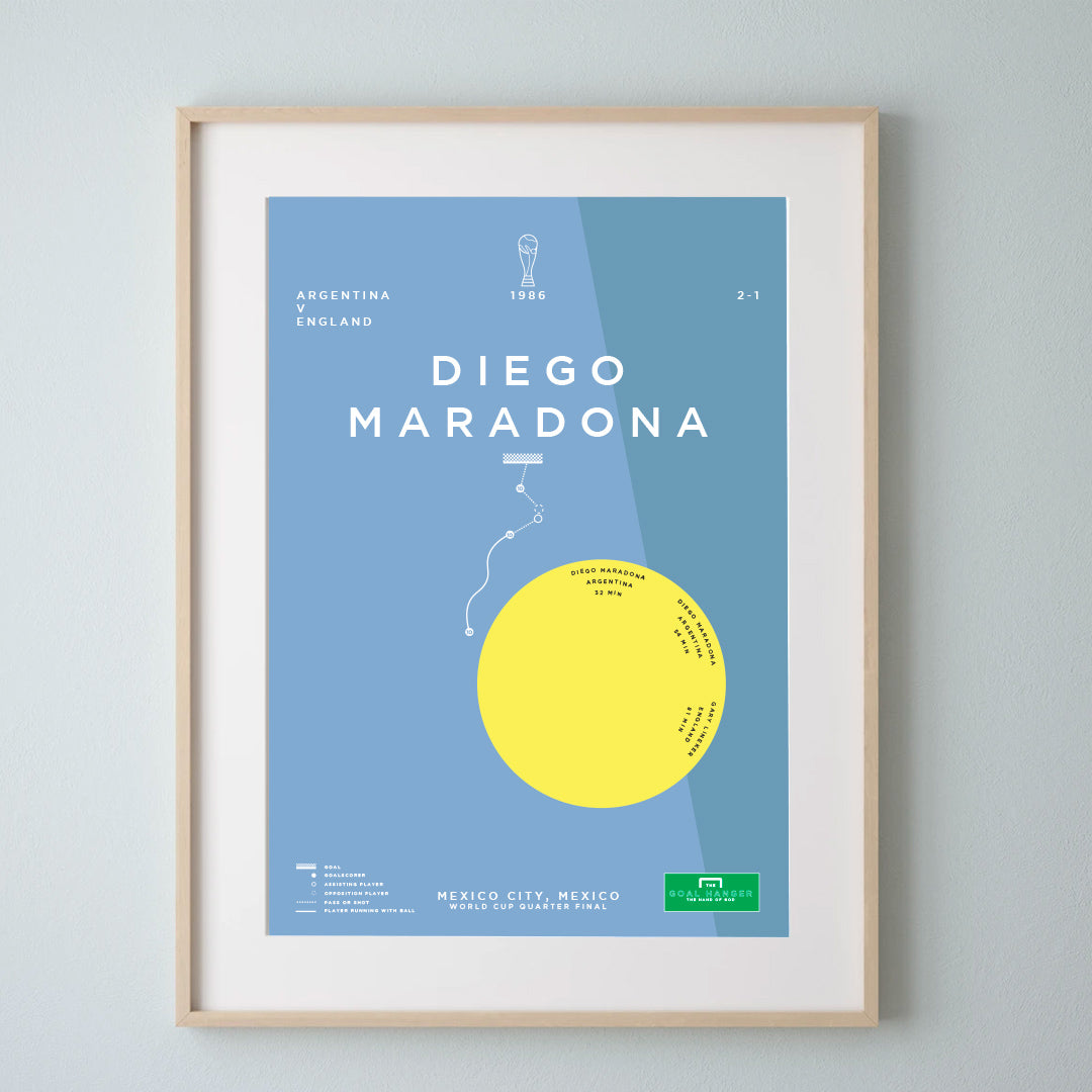 diego maradona hand of god wc 1986 print 0059