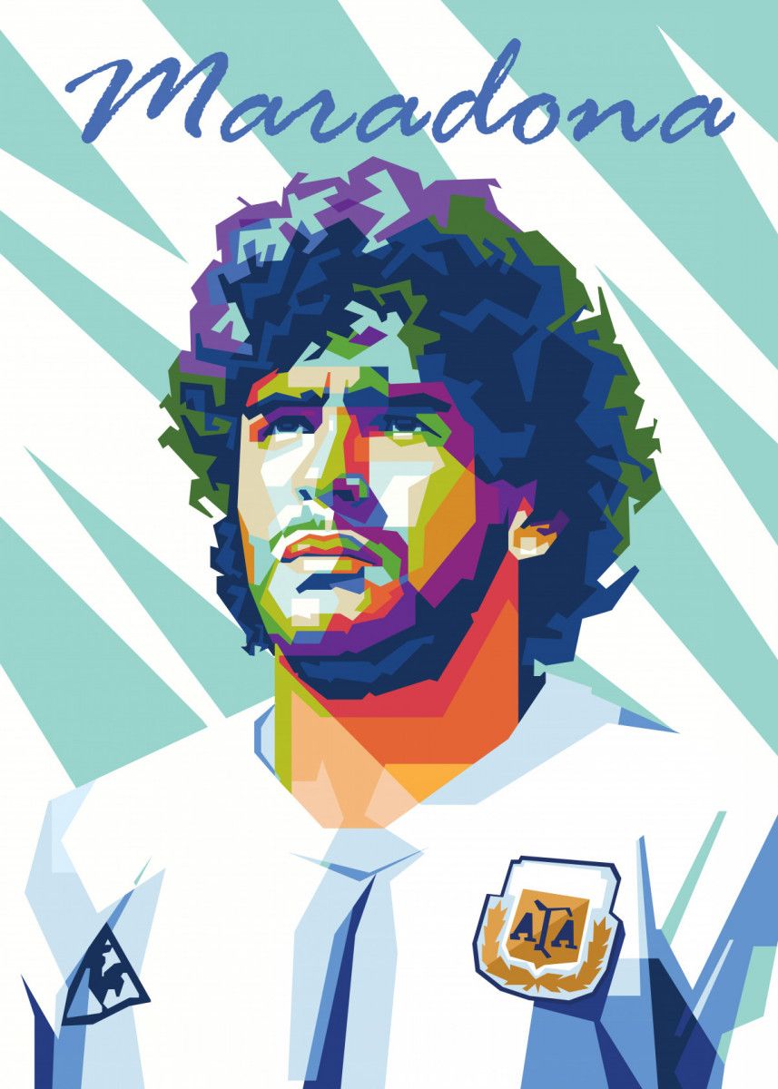 diego maradona hand of god wc 1986 print 0060