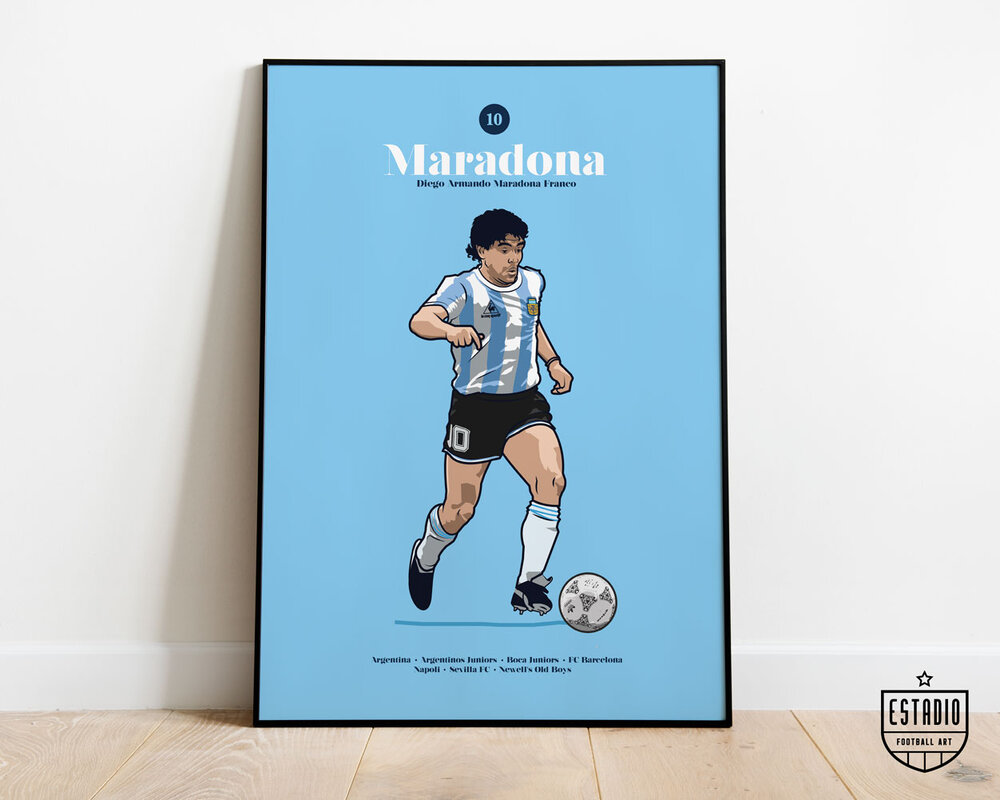 diego maradona hand of god wc 1986 print 0081