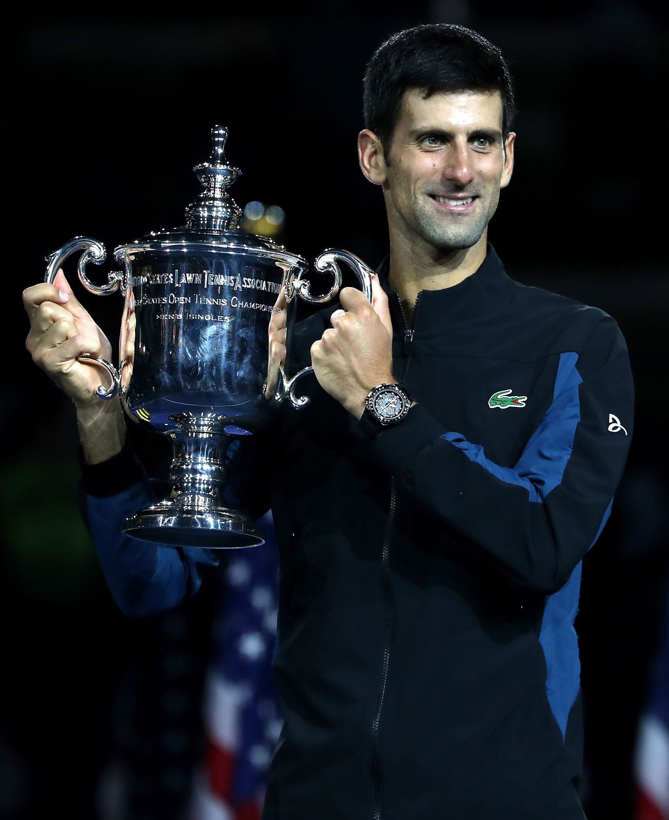 Djokovic fashion on court.