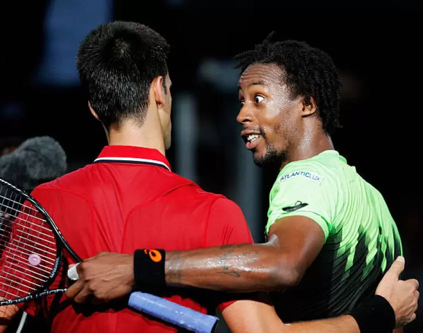 Djokovic Monfils ATP tour performance.