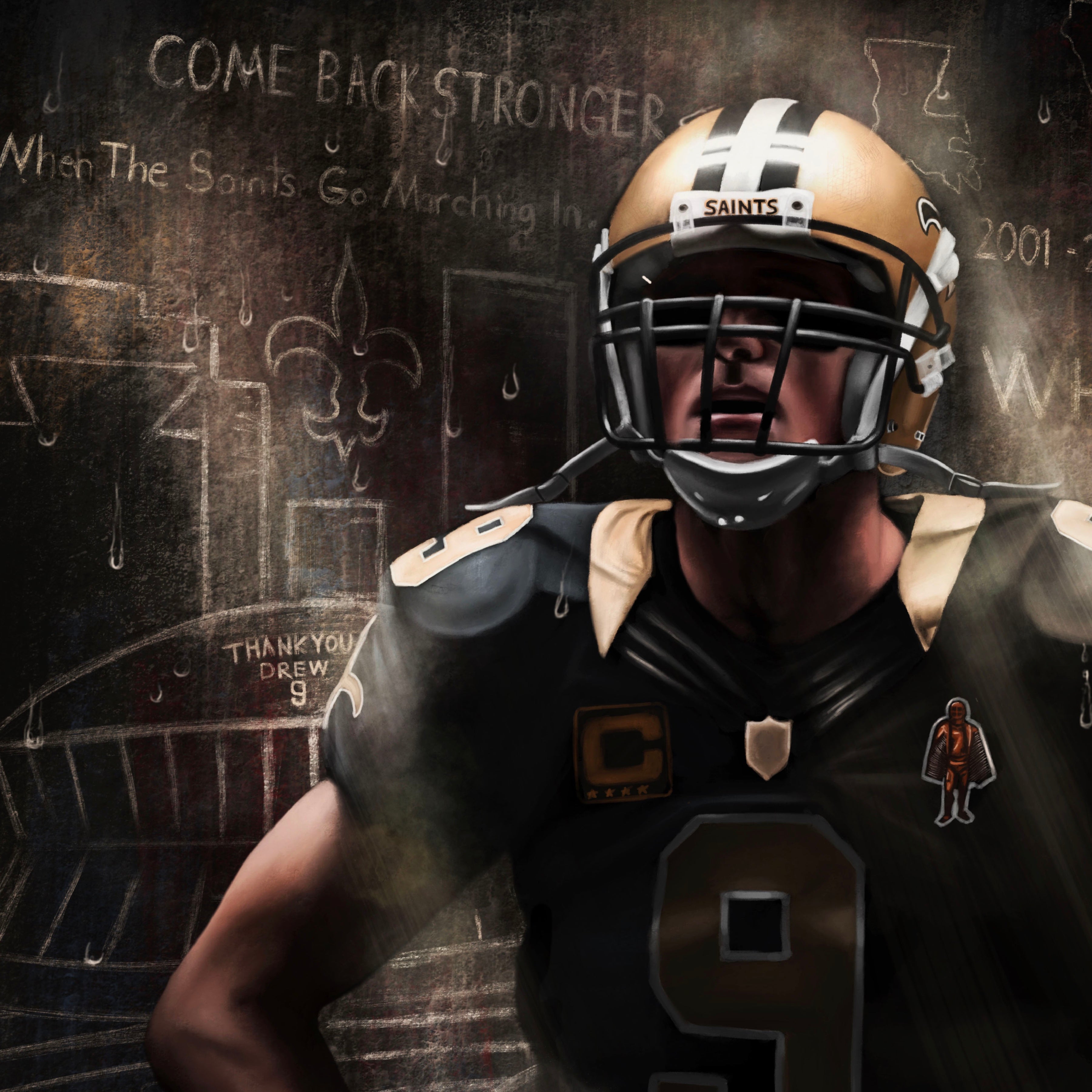 drew brees poster 0029