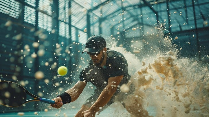 dynamic tennis shots