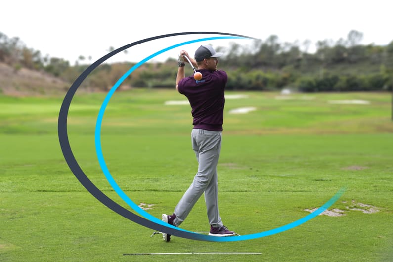 elegant golf swing posture