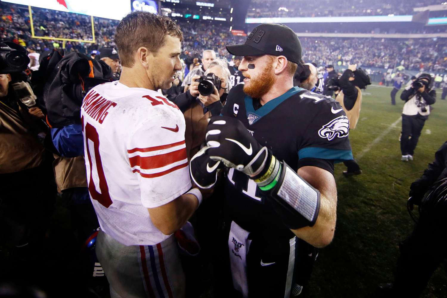 Eli Manning Eagles records