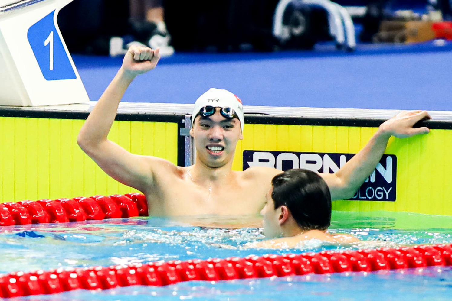 elite swimmer close-ups