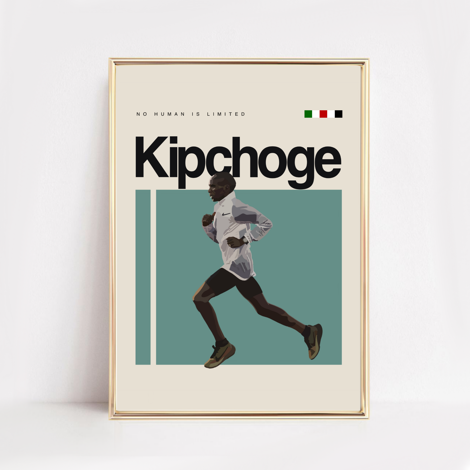 Eliud Kipchoge motivational art