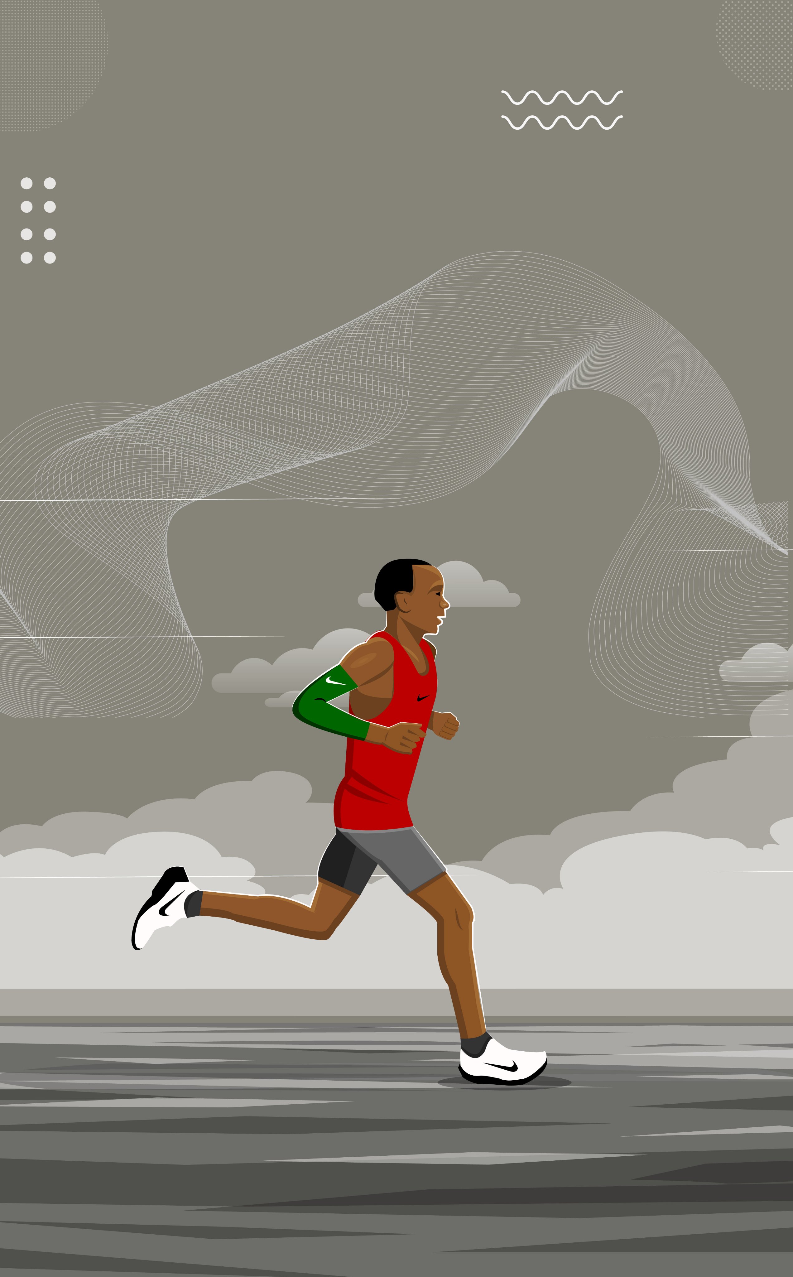 Eliud Kipchoge running