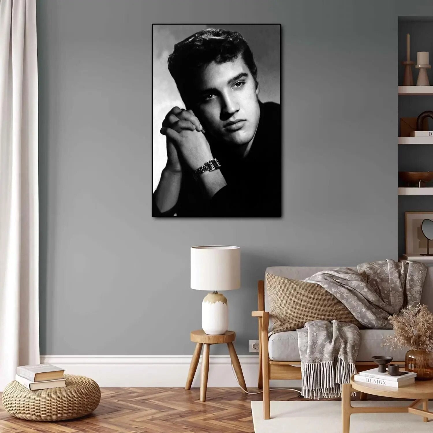 black and white elvis 0030