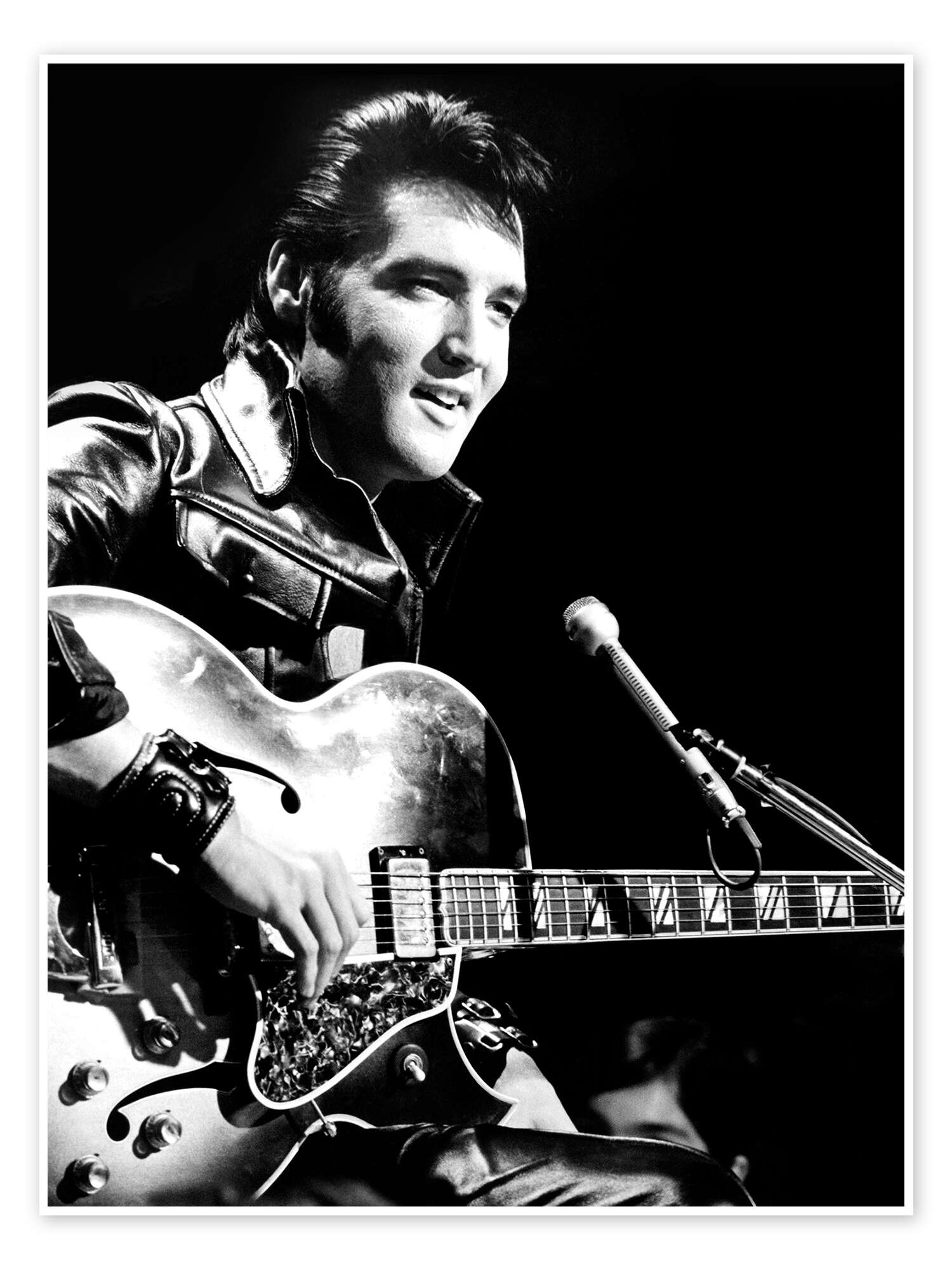 black and white elvis 0046