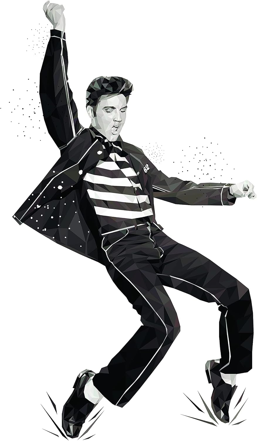 black and white elvis 0049