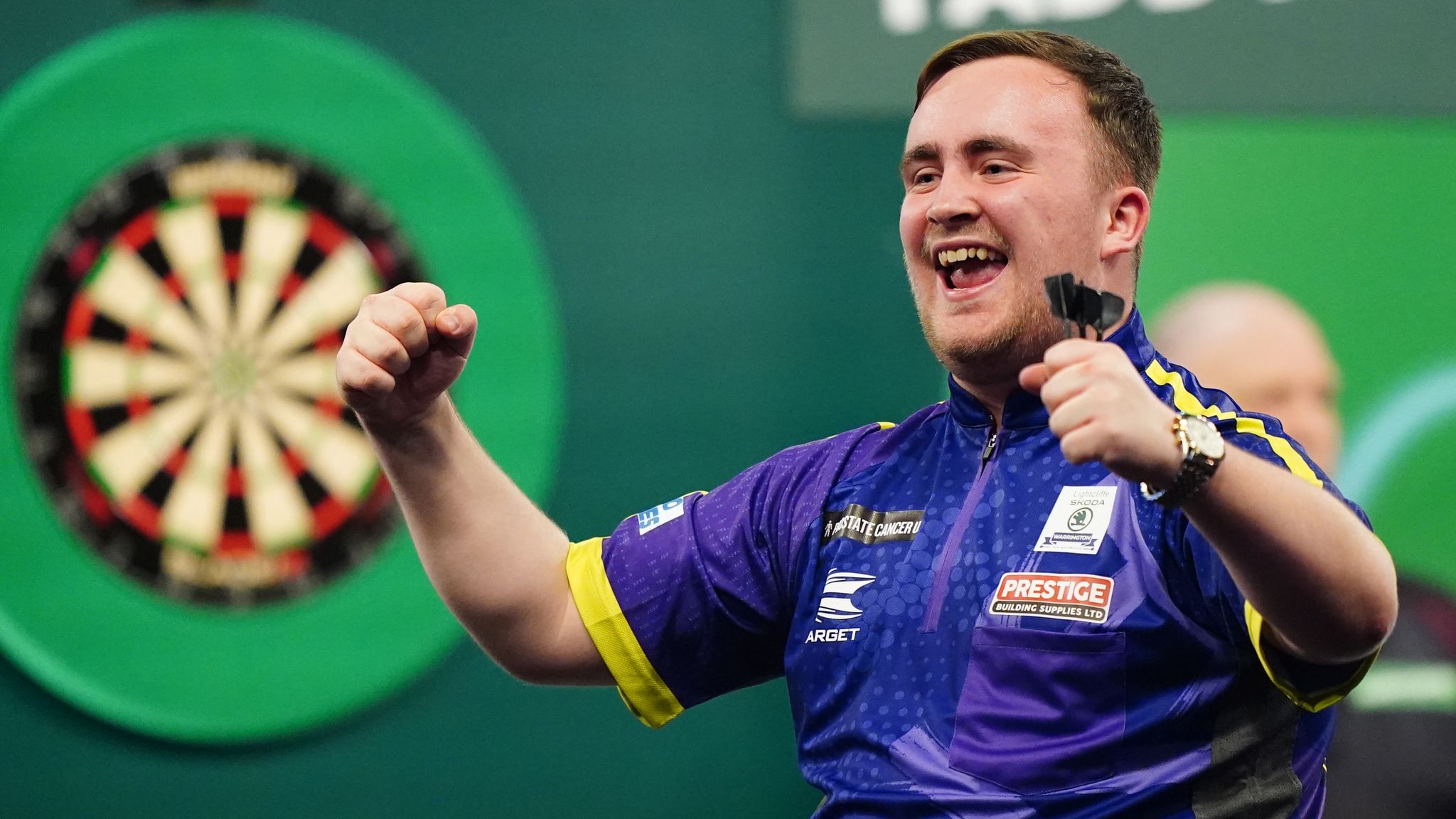 emotional darts player celebrations