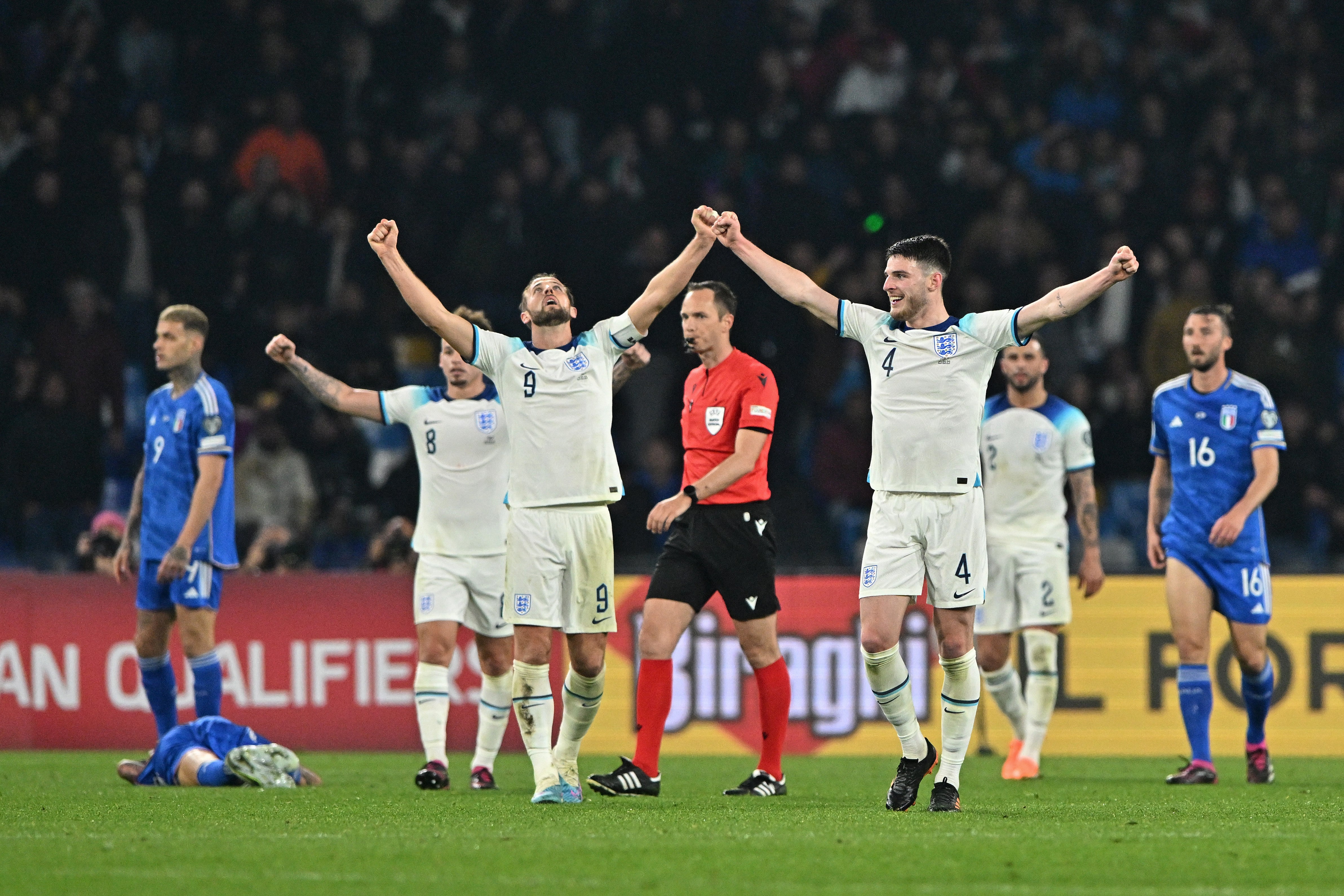 England Italy football match 2023