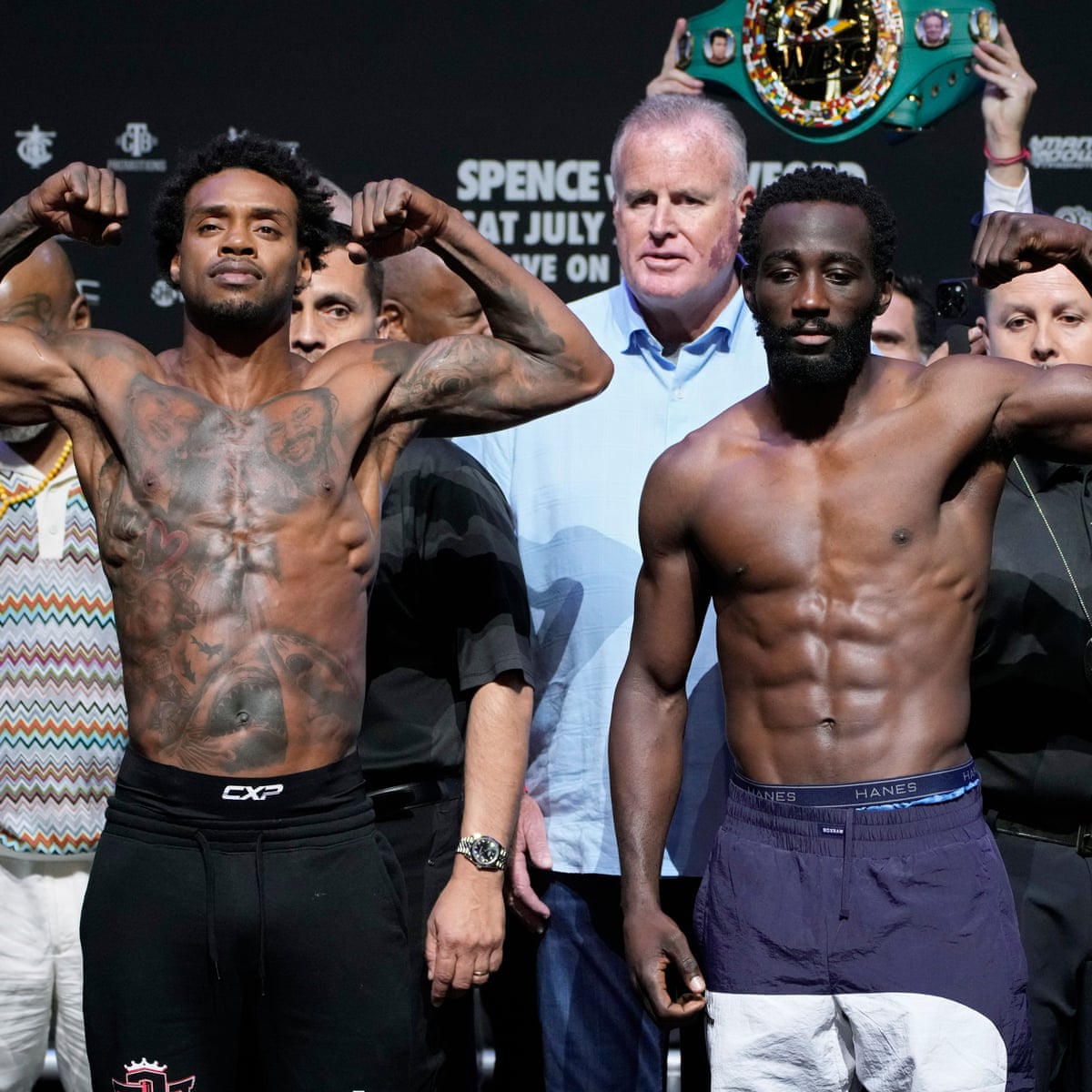 errol spence vs terence crawford weigh in