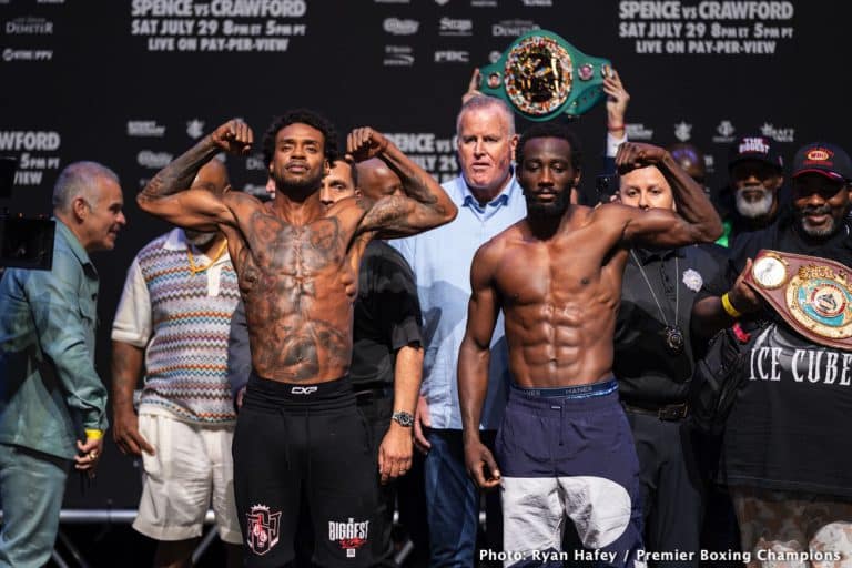 errol spence weigh in