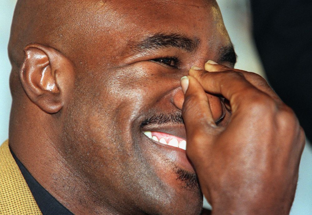 Evander Holyfield ear before