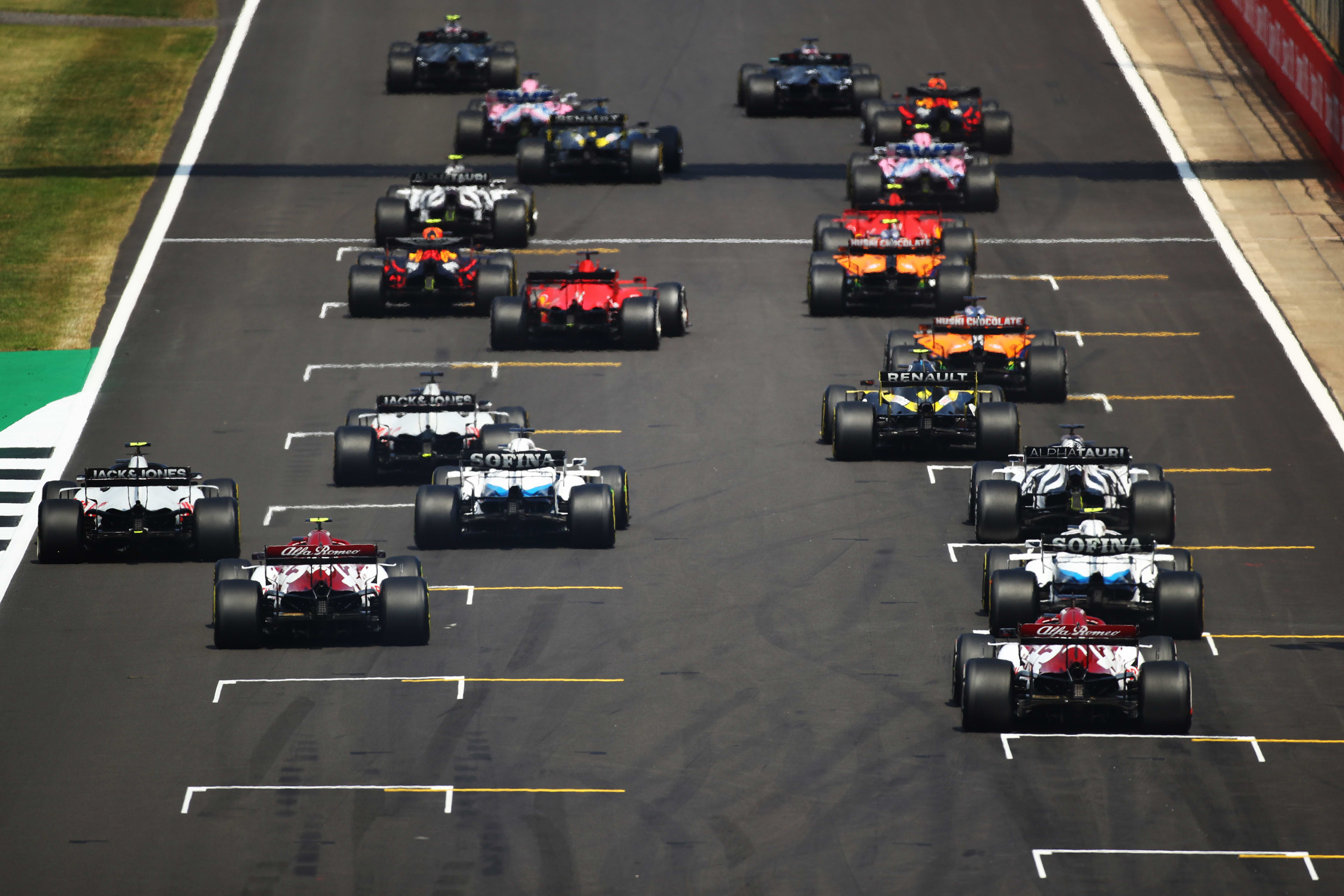 F1 driver grid positions