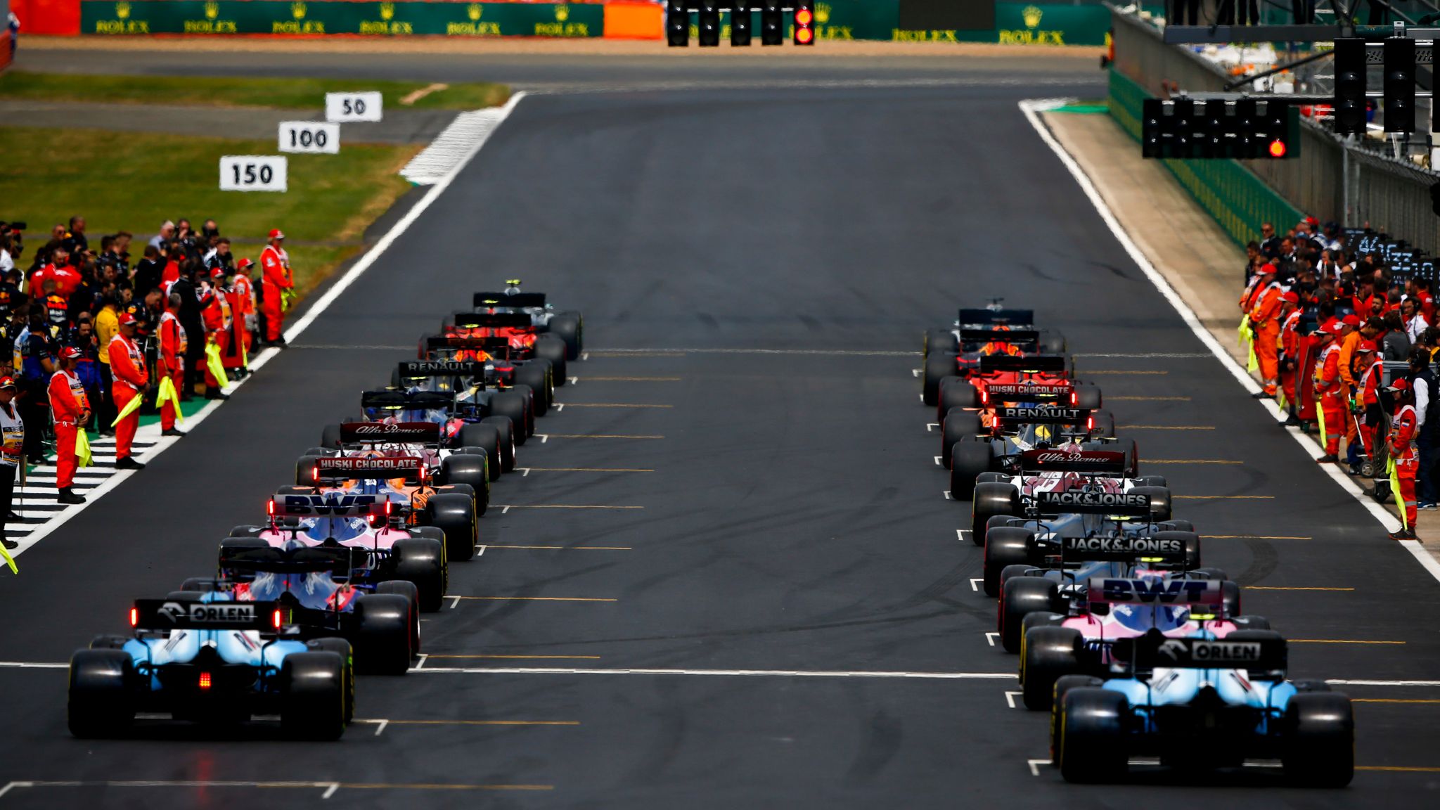 F1 race day strategy.
