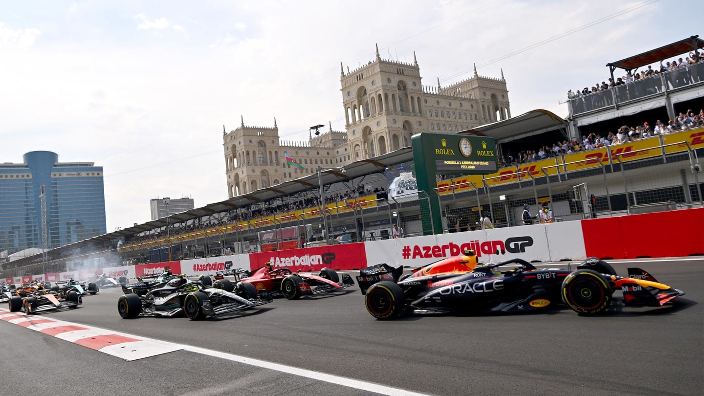 F1 race results Baku.