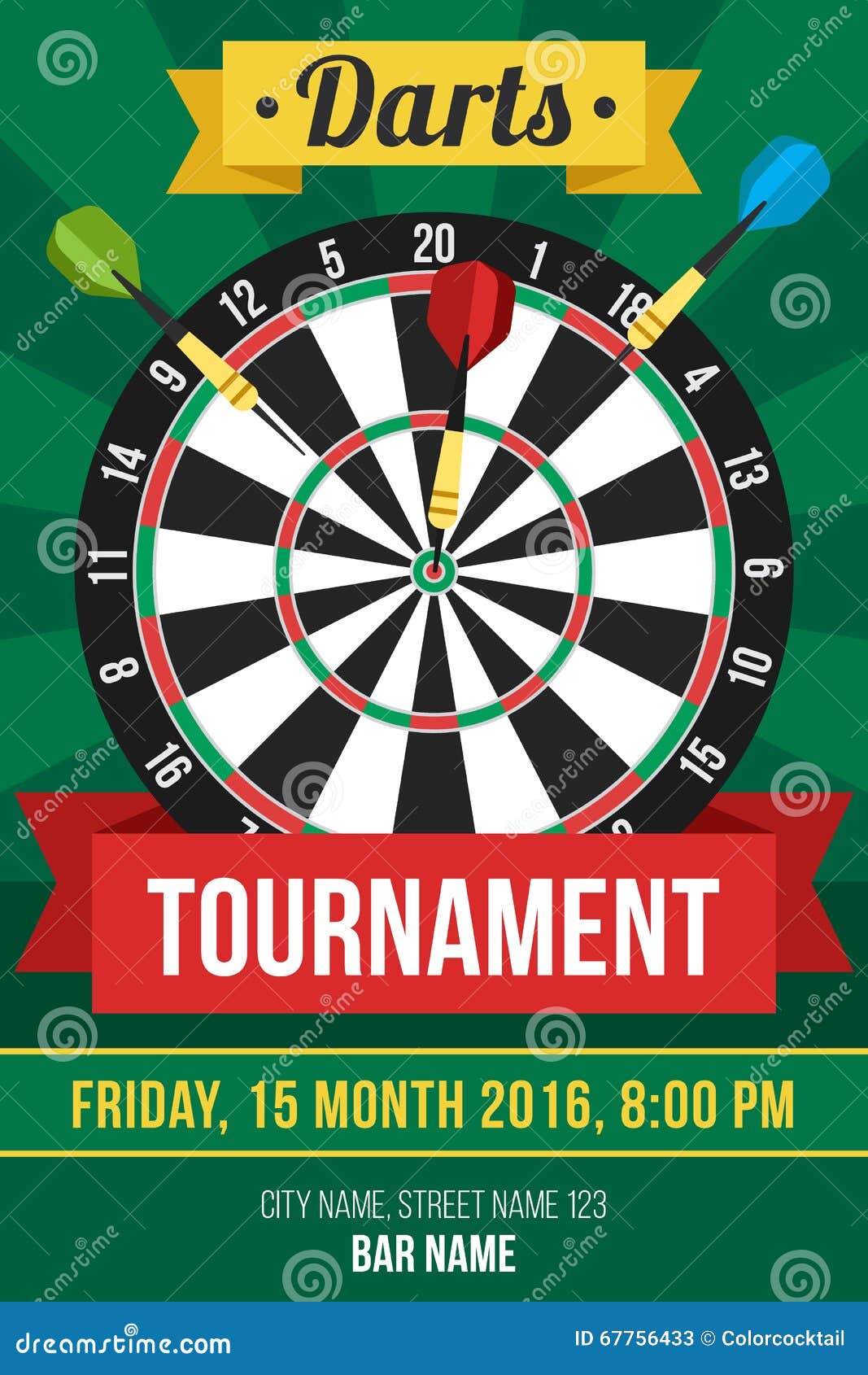 famous darts champions poster