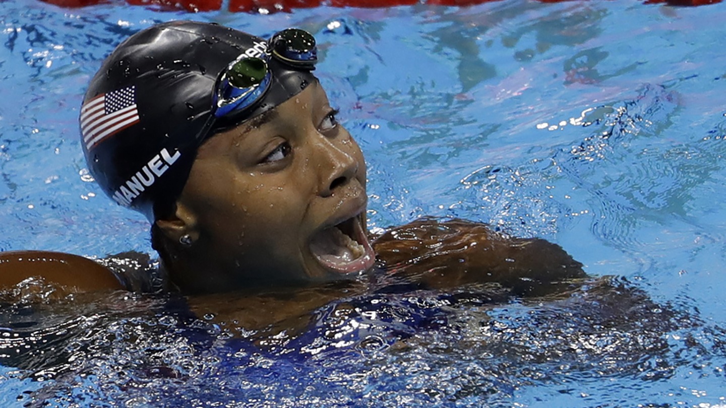 famous Olympians in action