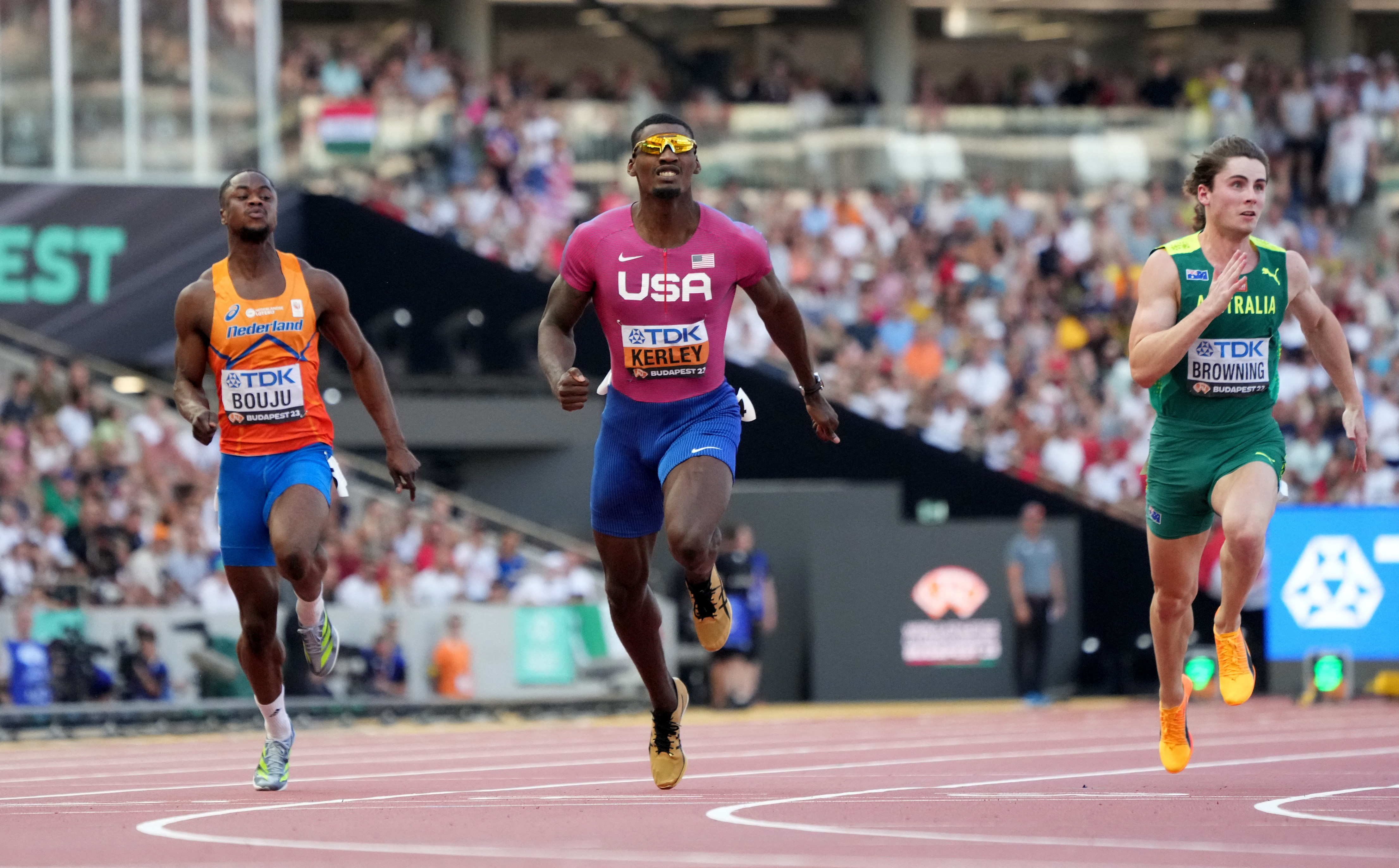 fastest 100m runners Budapest