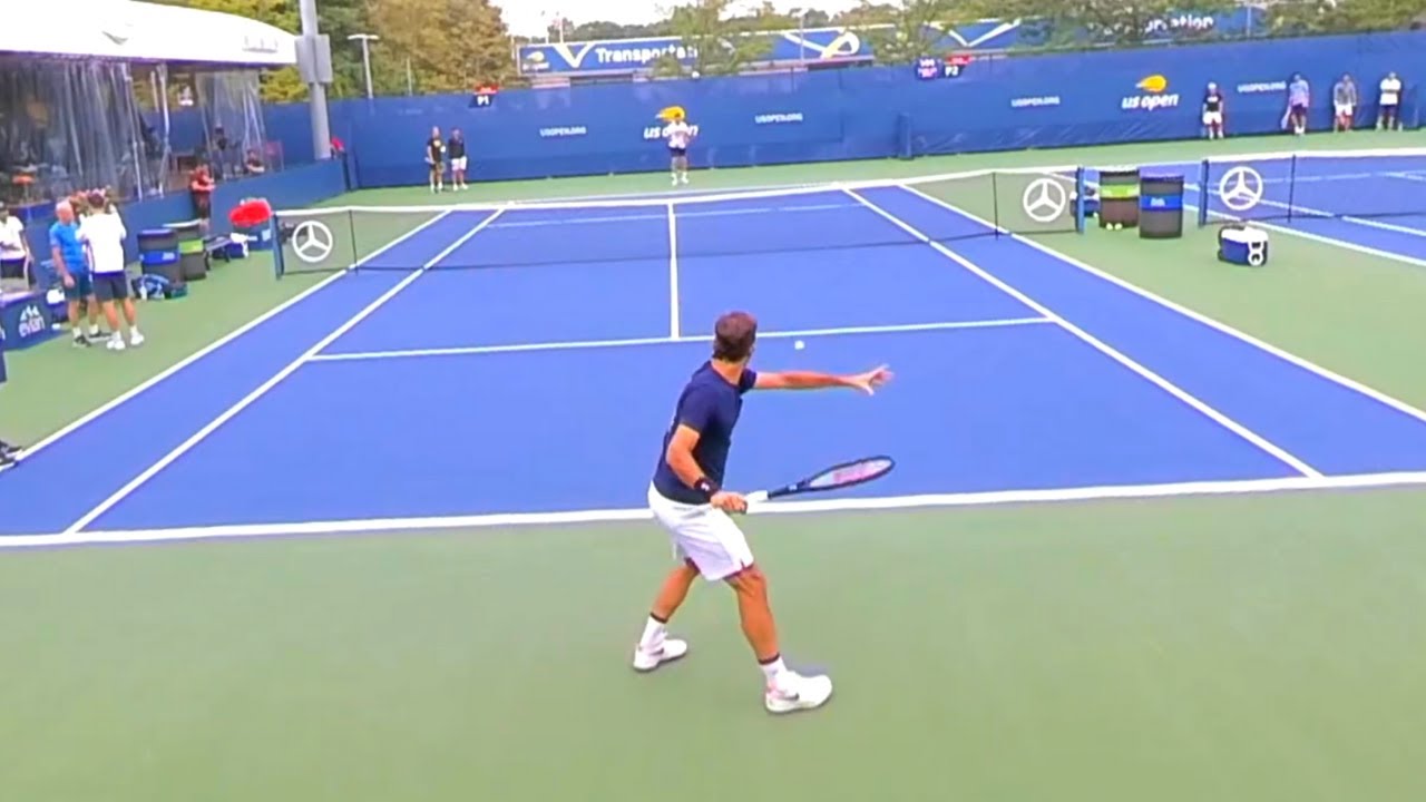 Federer practice drills