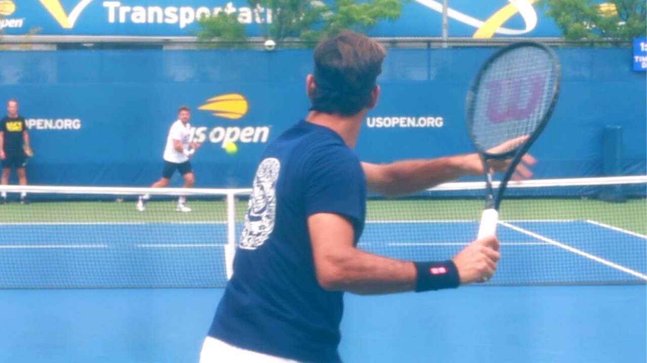Federer practice videos