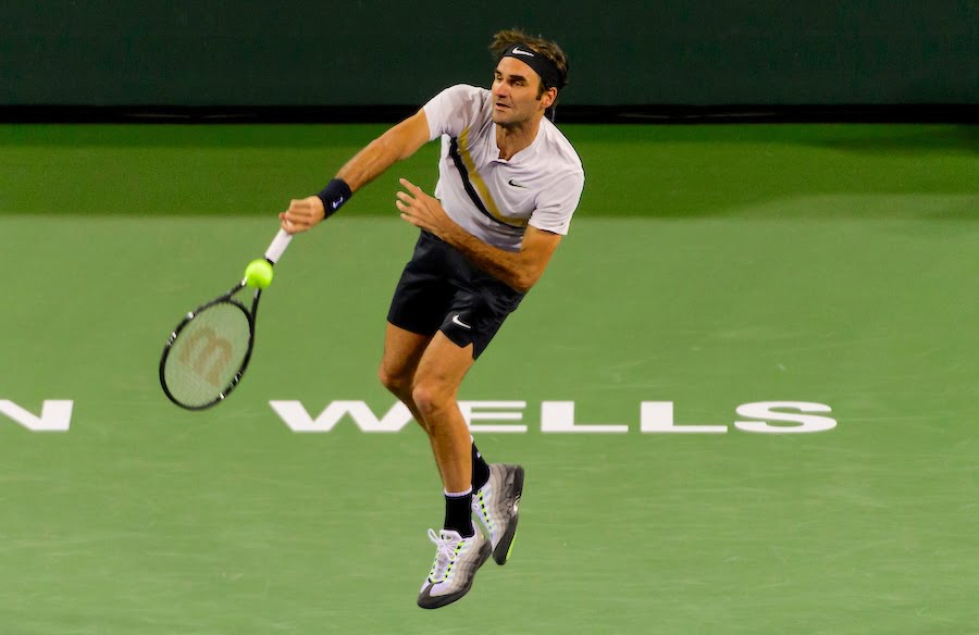 Federer serve placement