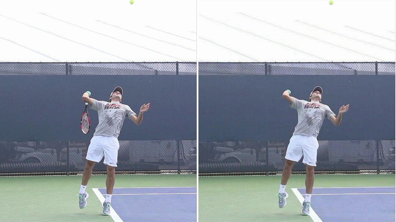 Federer serve technique