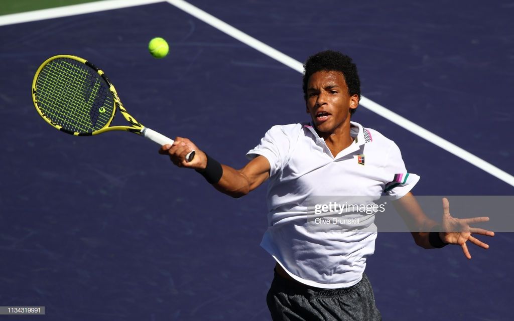 Felix Auger-Aliassime forehand profile