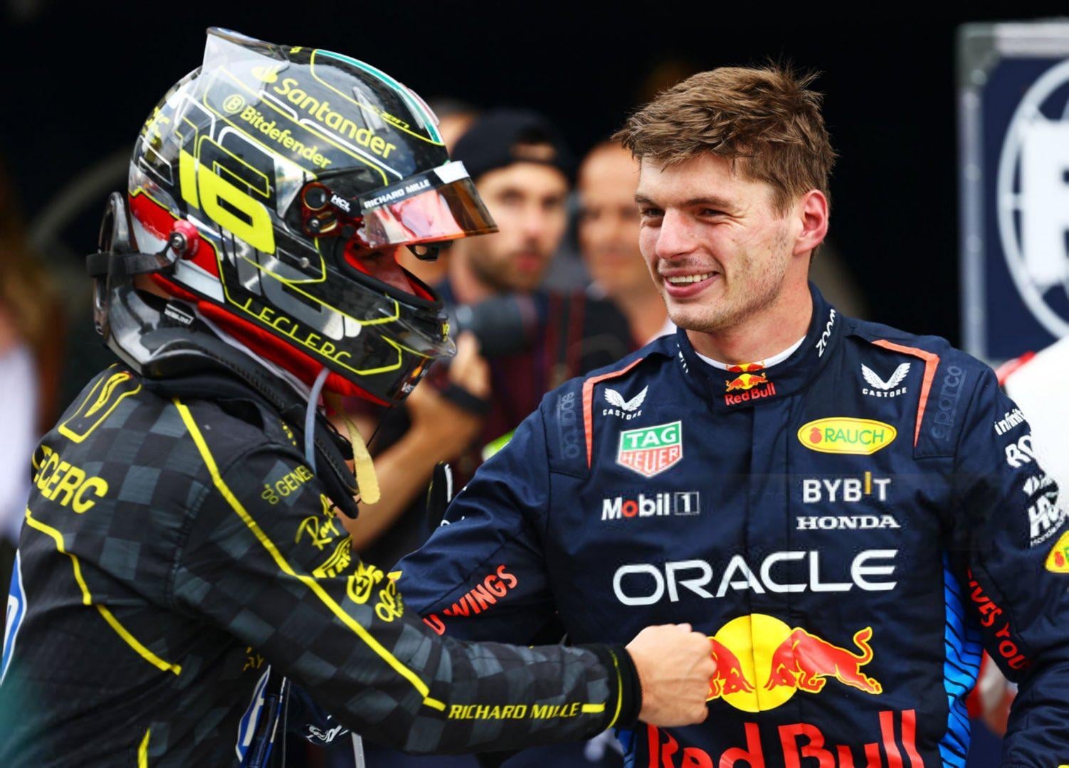 Formula 1 head-to-head results.