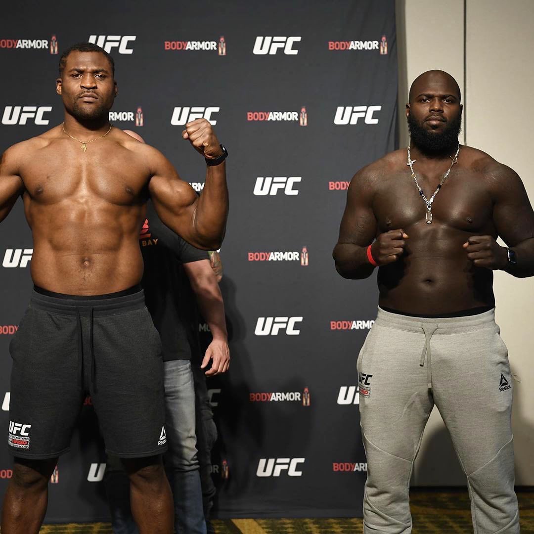 francis ngannou weigh in 0030