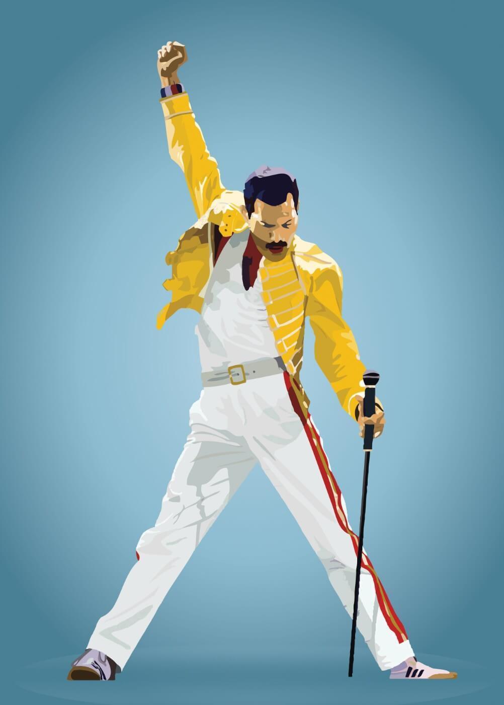 Freddie Mercury limited edition print.