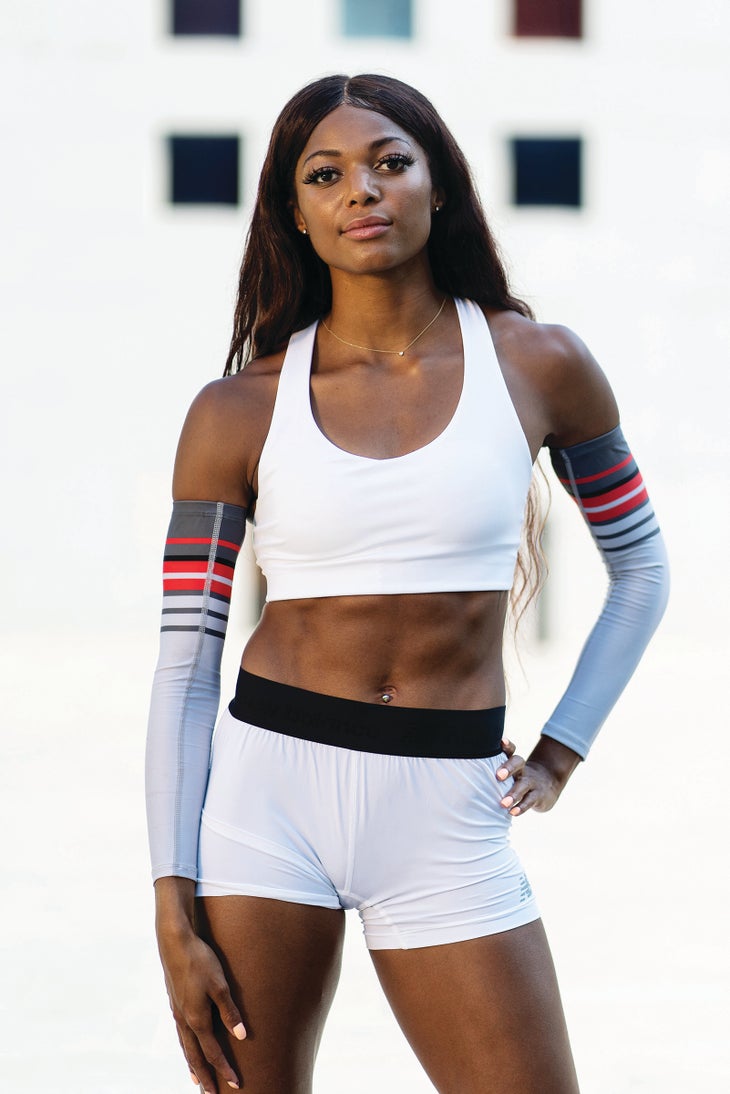 Gabby Thomas race day images
