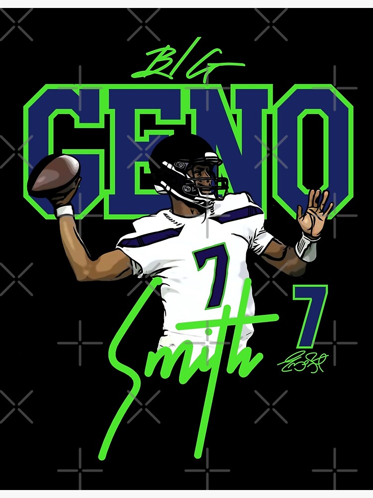 Geno Smith signed poster
