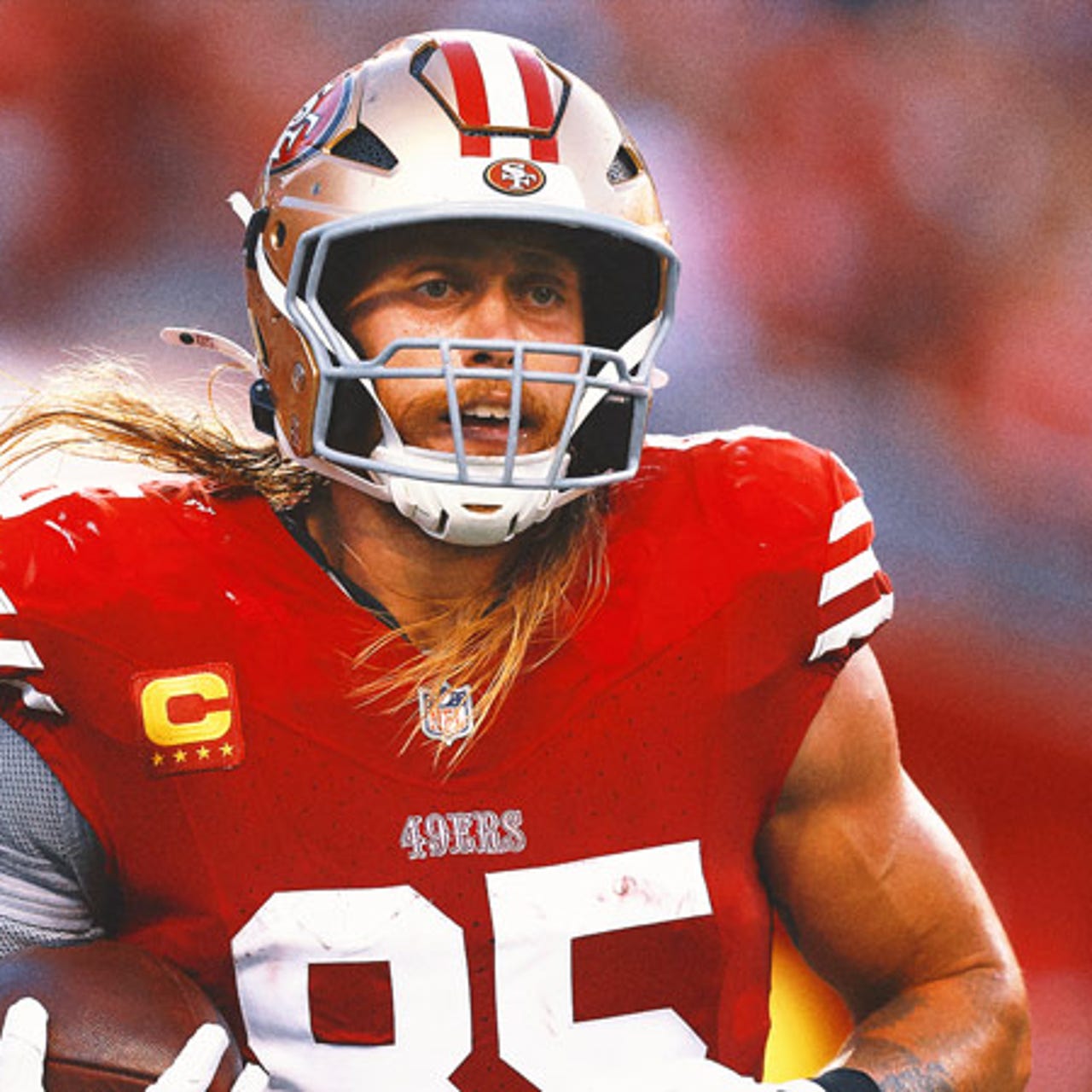 George Kittle game day images.