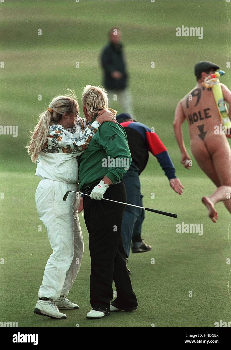 golf fan antics