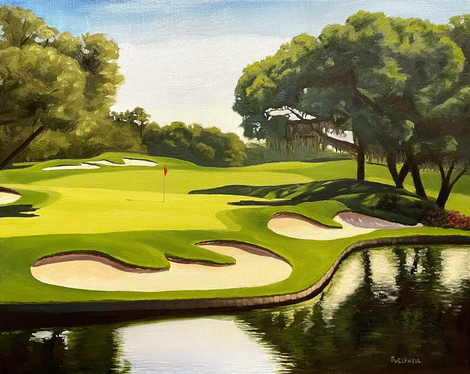 golf landscape paintings