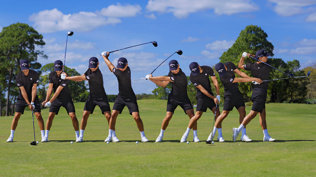 Golf swing takeaway sequence 0036